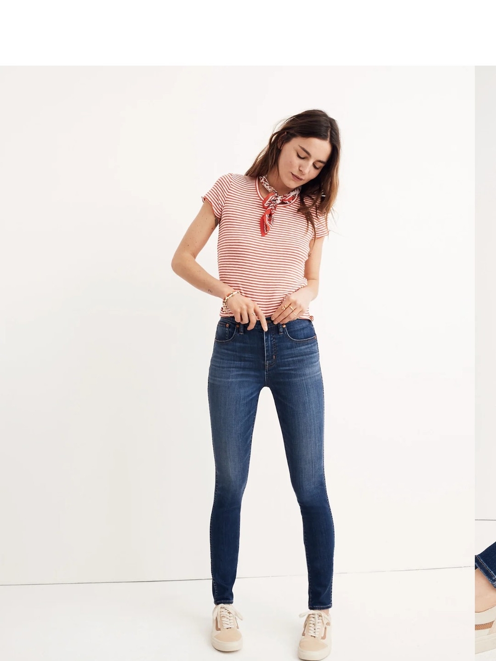 Madewell 10" High-Rise Skinny Jeans in Danny Wash: TENCEL™ Denim Edition